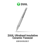 2UUL TW31 Ultrahard insulative Ceramic Tweezer for Precise Phone Board Repair