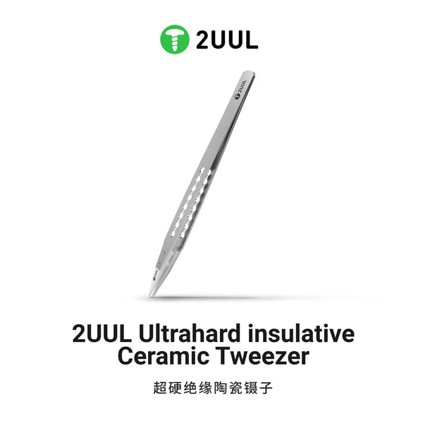 2UUL TW31 Ultrahard insulative Ceramic Tweezer for Precise Phone Board Repair