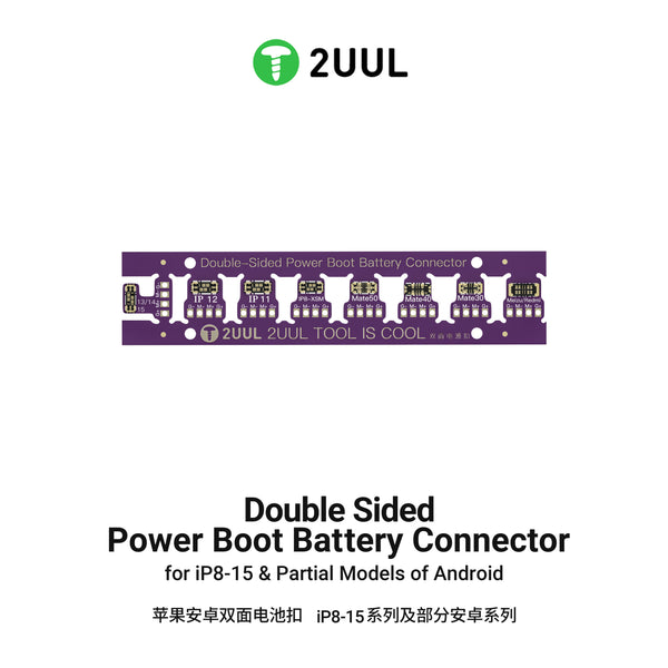 2UUL BT02 Double Sided Power Boot Battery Connector for iP8-15 & Partial Models of Android